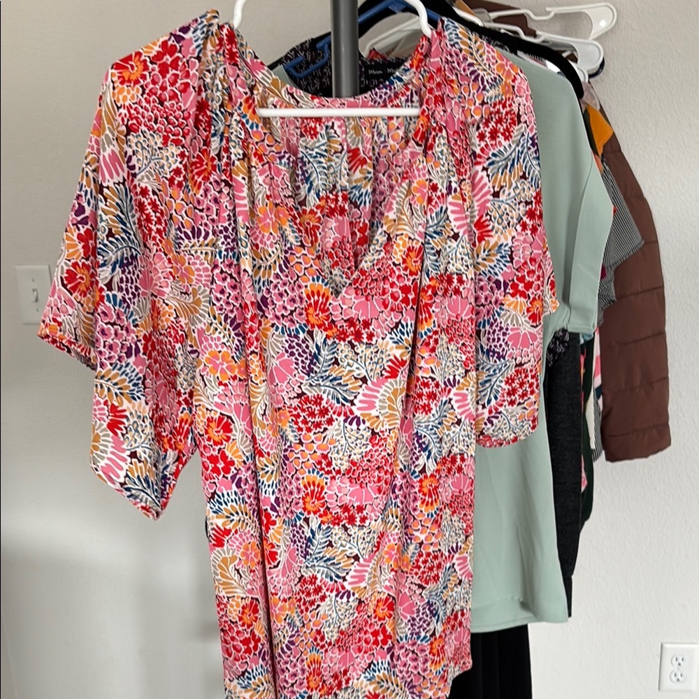 Floral Multicolor Women's Top